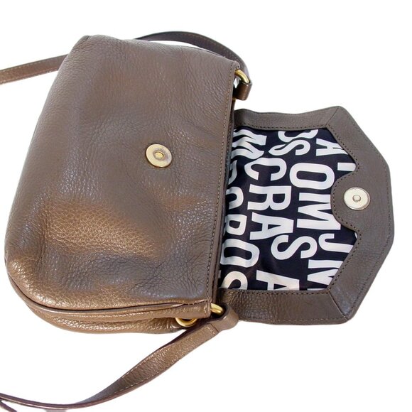 MARC by MARC JACOBS Vintage Small Pebbled Leather Golden Turn Lock Crossbody Bag - Picture 6 of 9